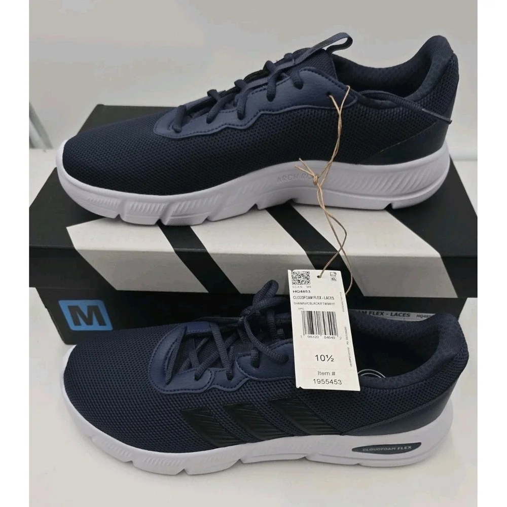 Adidas Cloudfoam Flex Mens 10.5 Sneakers NWT Comfort Athleisure Sport Casual